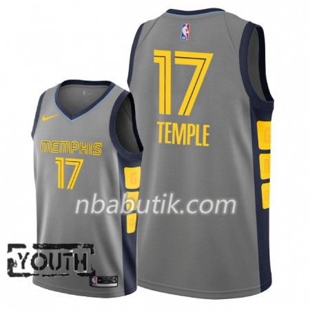 NBA Børn Trøje Memphis Grizzlies Garrett Temple 17 2018-19 Nike City Edition Grå Swingman NBA Børn Trøje Memphis Grizzlies Garrett Temple 17 2018-19 Nike City Edition Grå Swingman